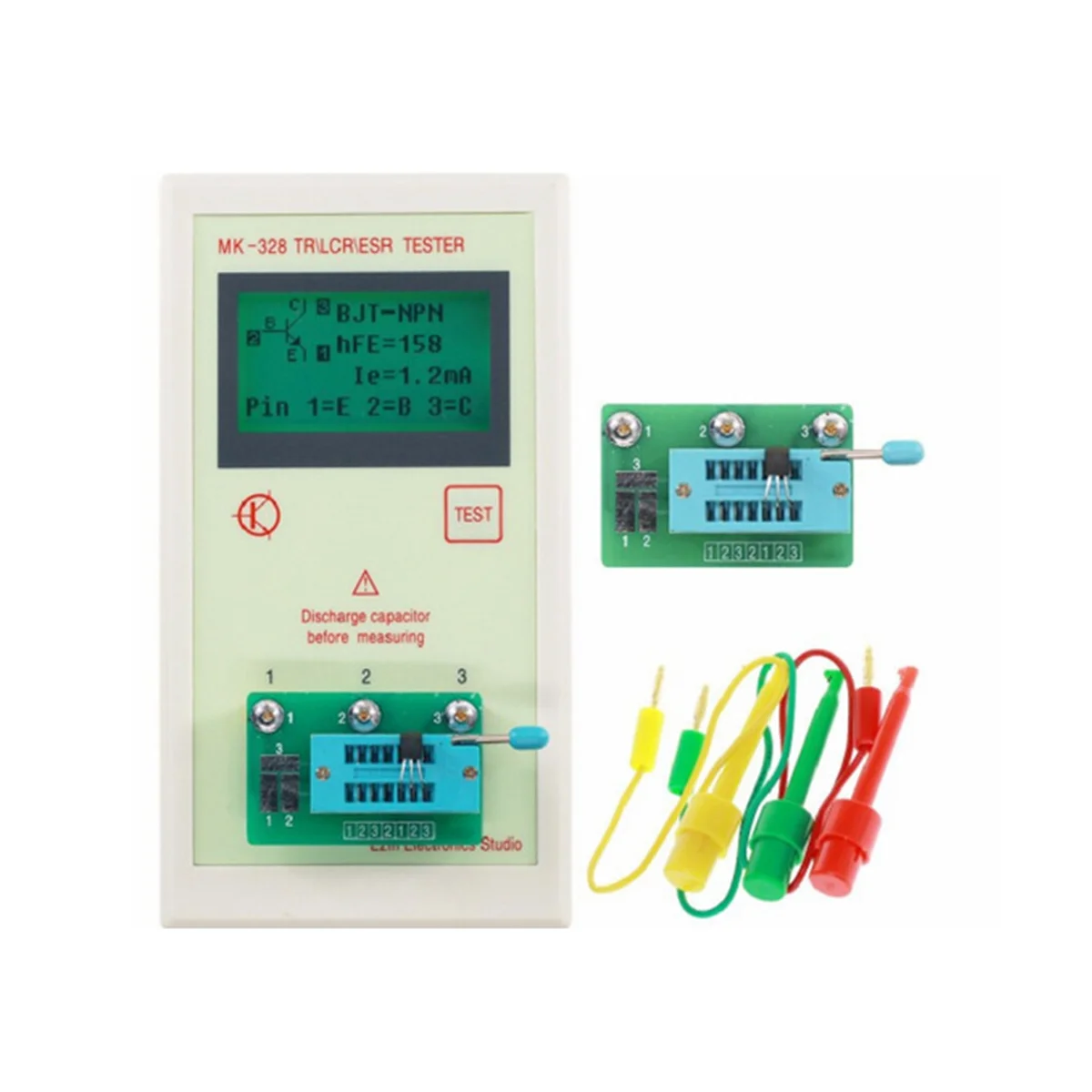 MK-328 ĳн  Ʈ Ʈ̿ ׽, δϽ ĿнϽ  跮, ESR LCR NPN PNP MOS