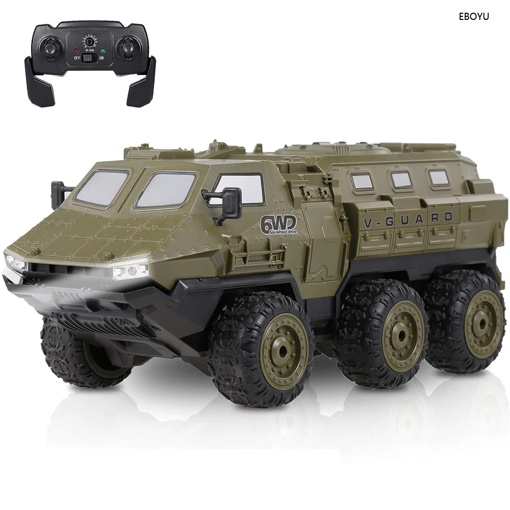 EBOYU9510ERCMilitaryTruck116Scale24GHz6WDRemoteControlArmy