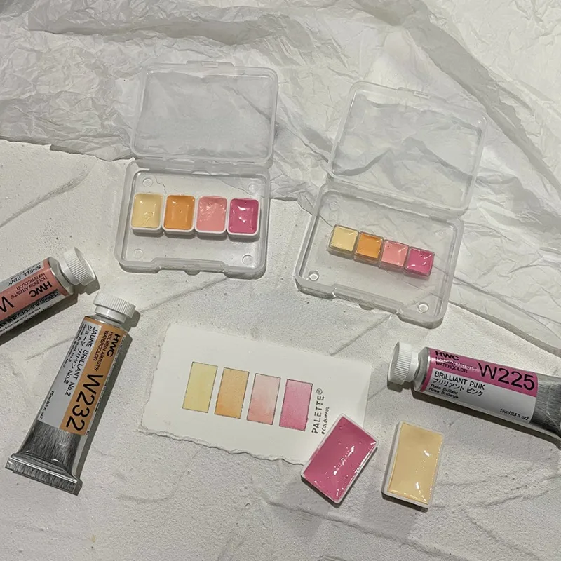 

Акварельная краска Skin Tone, 4 цвета, прозрачная коробка, комплект из однотонной акриловой краски «сделай сам», для начинающих художников, Рисование граффити, художественная краска
