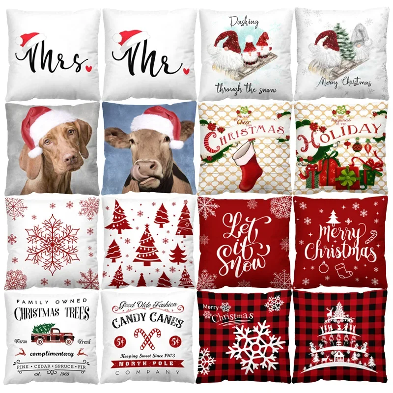 

Cushion Cover Cartoon Series Christmas Pillow Cross-border