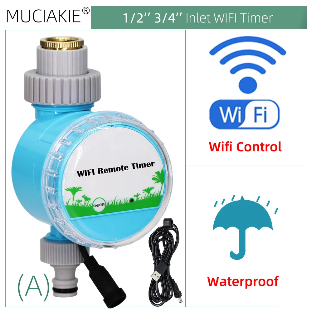 WIFI Cellphone Remote Controller Garden Water Timer Tuya APP Automatic Irrigation Artifact Waterproof Smart Home Timed sprinkler landscape drip watering kit Watering & Irrigation Kits