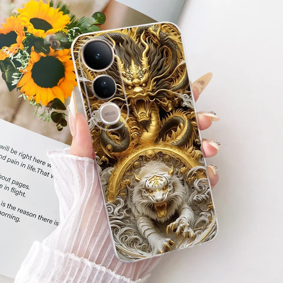 Luxury Bow Flowers Painted Soft Silicone Phone Case Cover