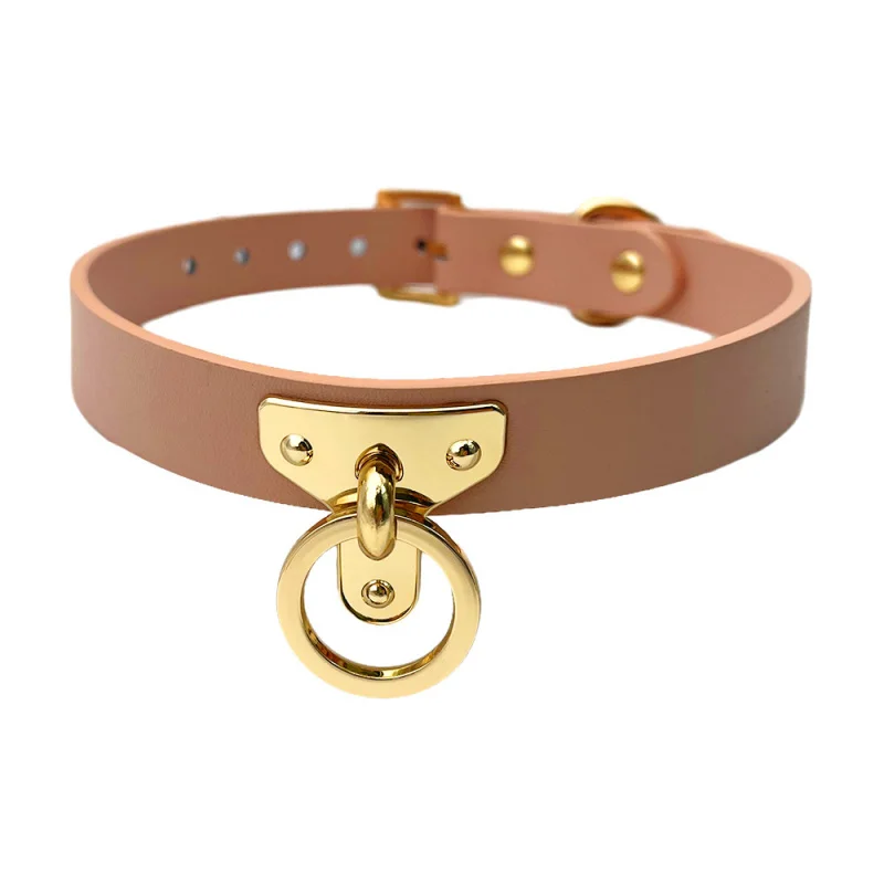 Genuine leatherTBuckle Collar NichesmProps Sexy Training Sex Product Bindingk9Traction Dog Leash Traction Tool
