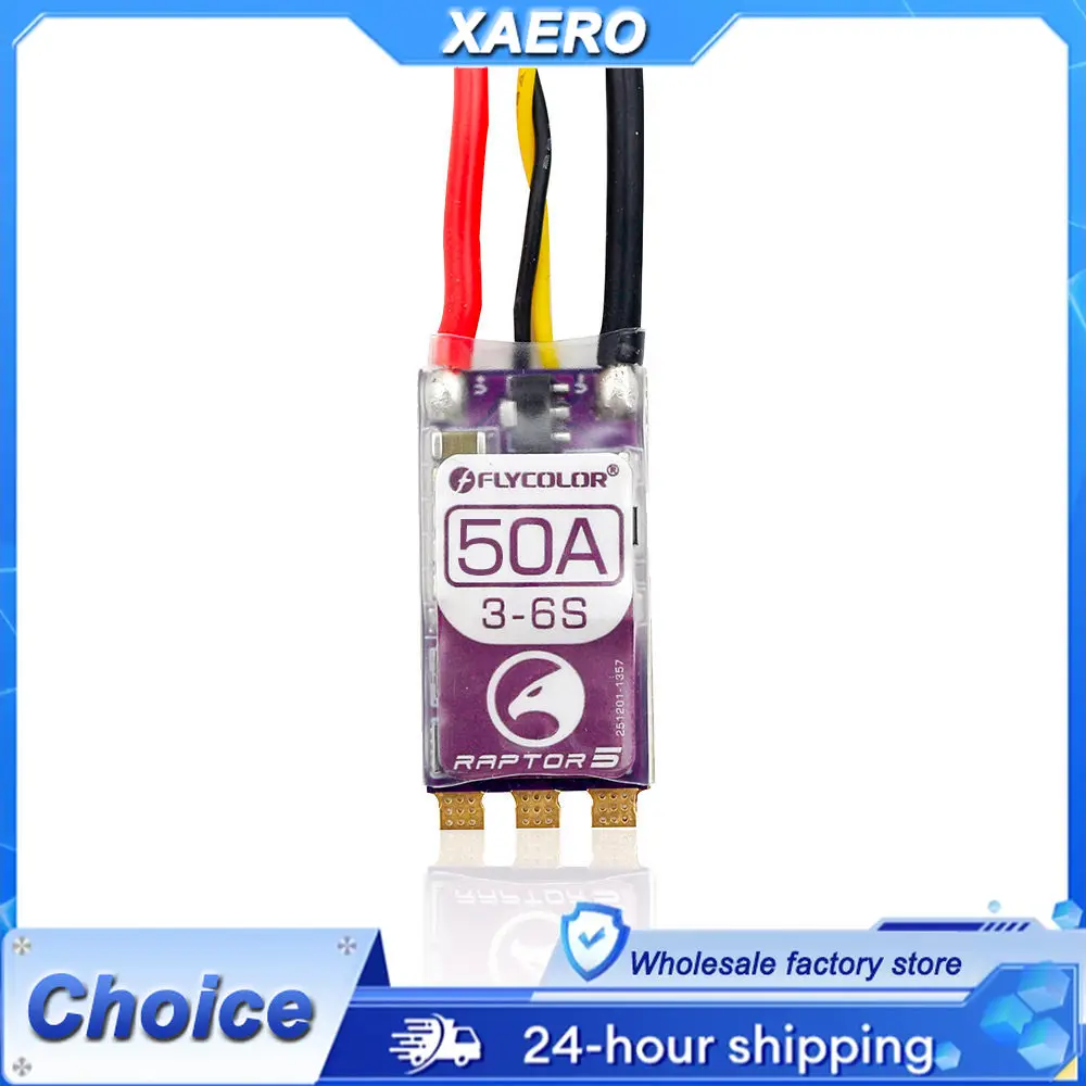 Flycolor BL32 128K ESC-Serie – 50 A-Optionen für 3-6S FPV-Drohnen, leistungsstarker bürstenloser Raptor-Geschwindigkeitsregler