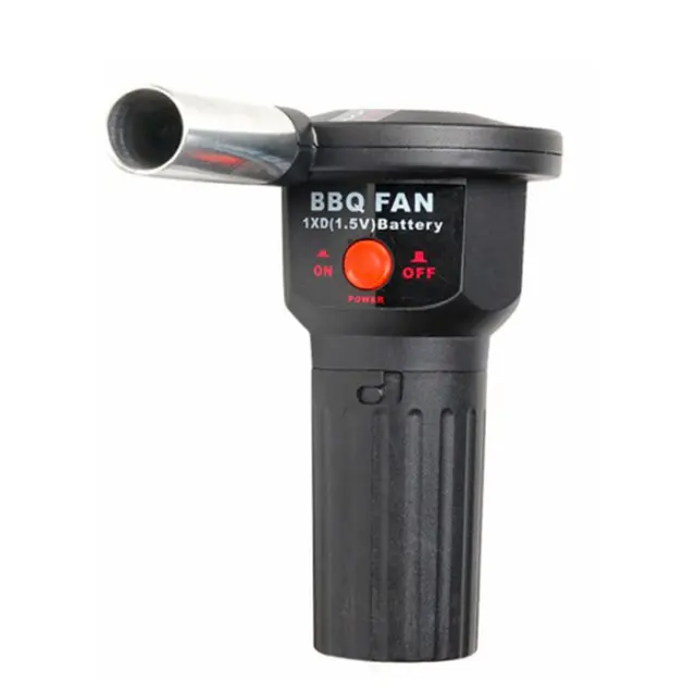 1Pc Kültéri Főzés Bbq Ventilátor Hordozható Légfúvó Kemping Piknik Grill Kiegészítők Kézi Főző Fekete