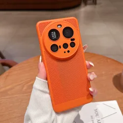Luxury Ultra - Thin Matte Cooling Case with Heat Dissipation Grid and Breathable Mesh Cover for RedMi K60 (Orange)