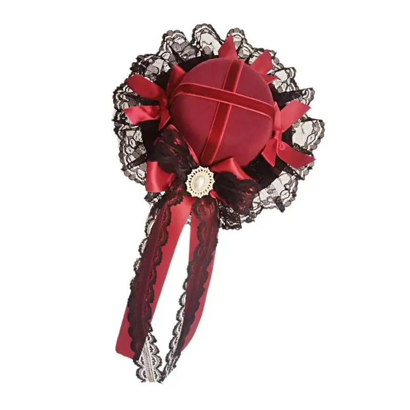 A52E Stilvoller Blumen-Spitzen-Kopfschmuck, Mehrzweck-Haarschmuck für lässige Anlässe – Detail 1