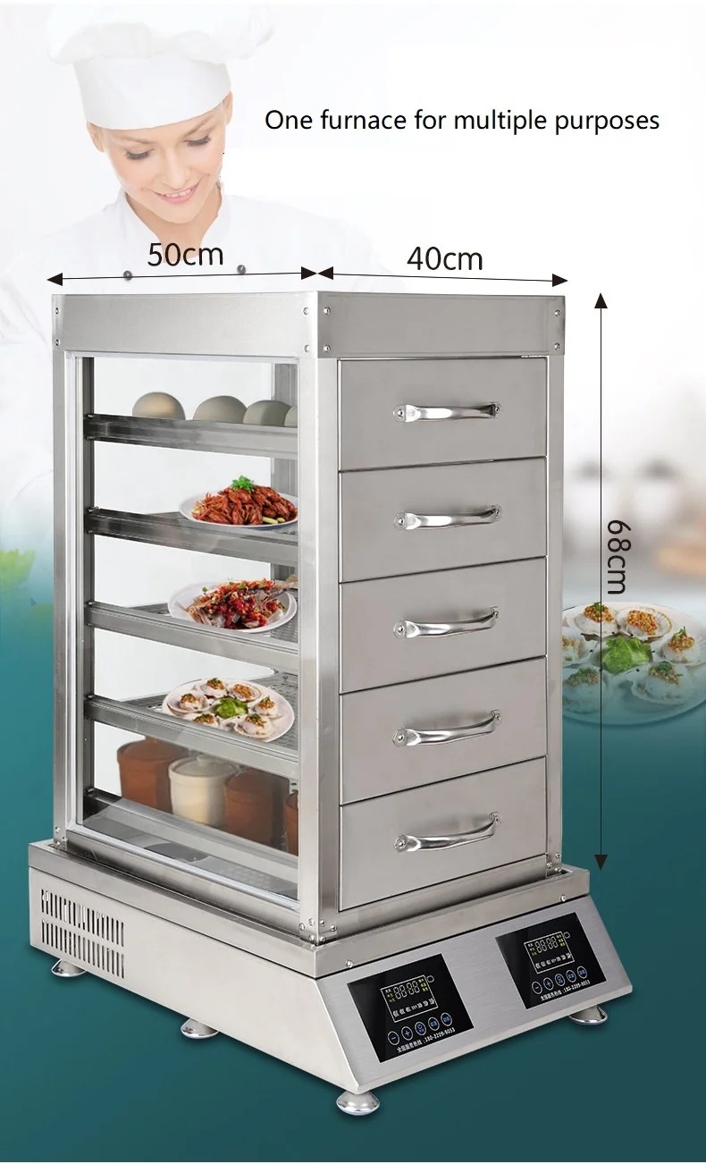 6000W Factory Direct Price Electric Stainless Steel Commercial Food Steamer