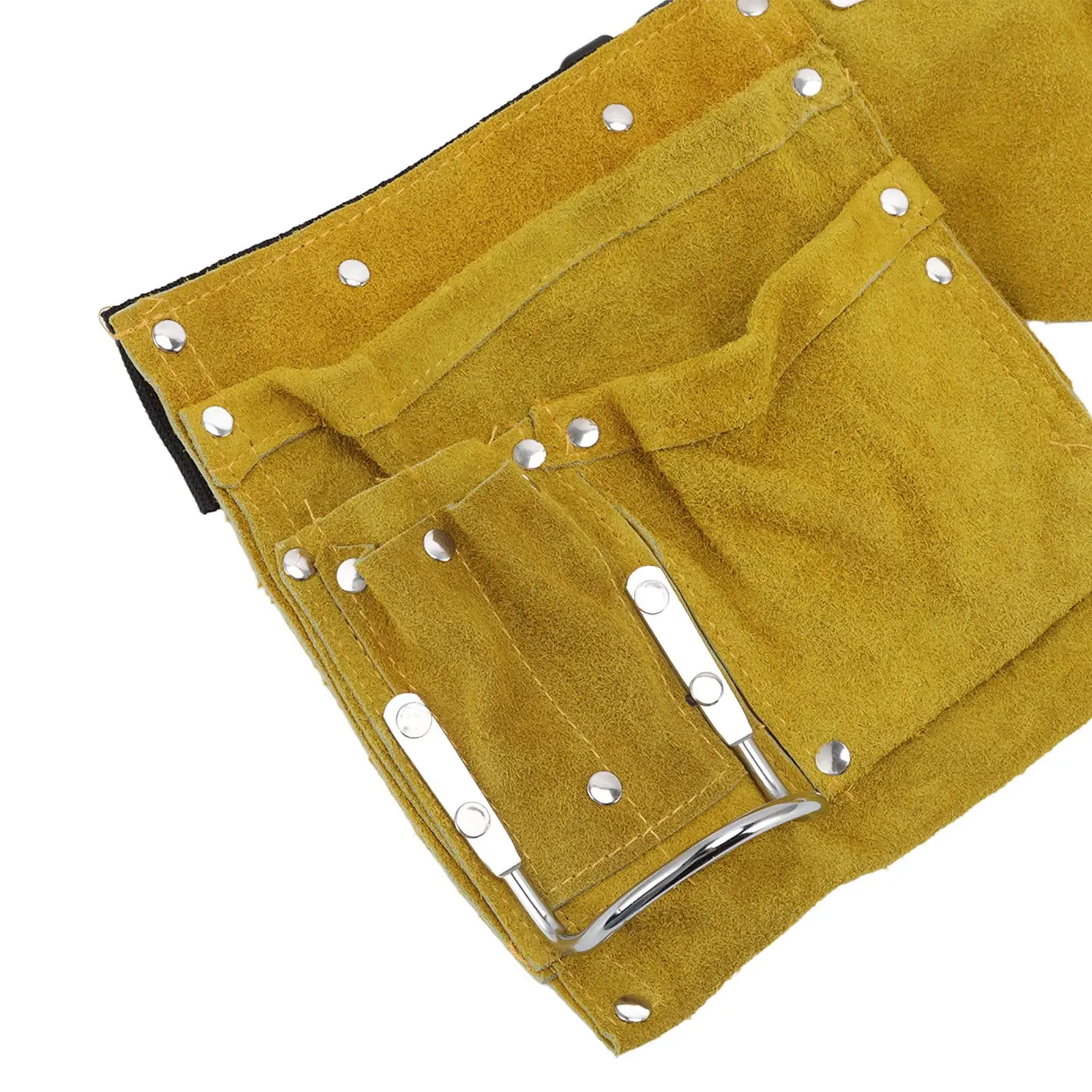 Cow Two-layer Leather Tool Double Pack Leather Tool Belt Exguisite Electrician BeltsWear-resistance Work Apron Garden Toolkit