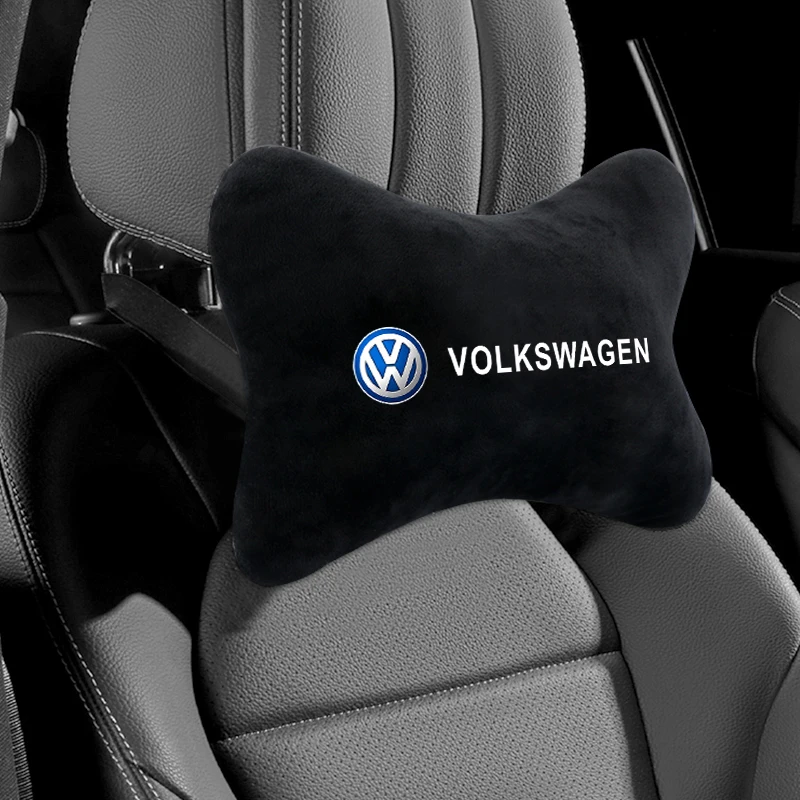 Per Volkswagen Car Neck Pillow Lint Head Support Protector Cuscino Posteriore Poggiatesta Universale Per Vw Golf Polo Tiguan Gti Passat