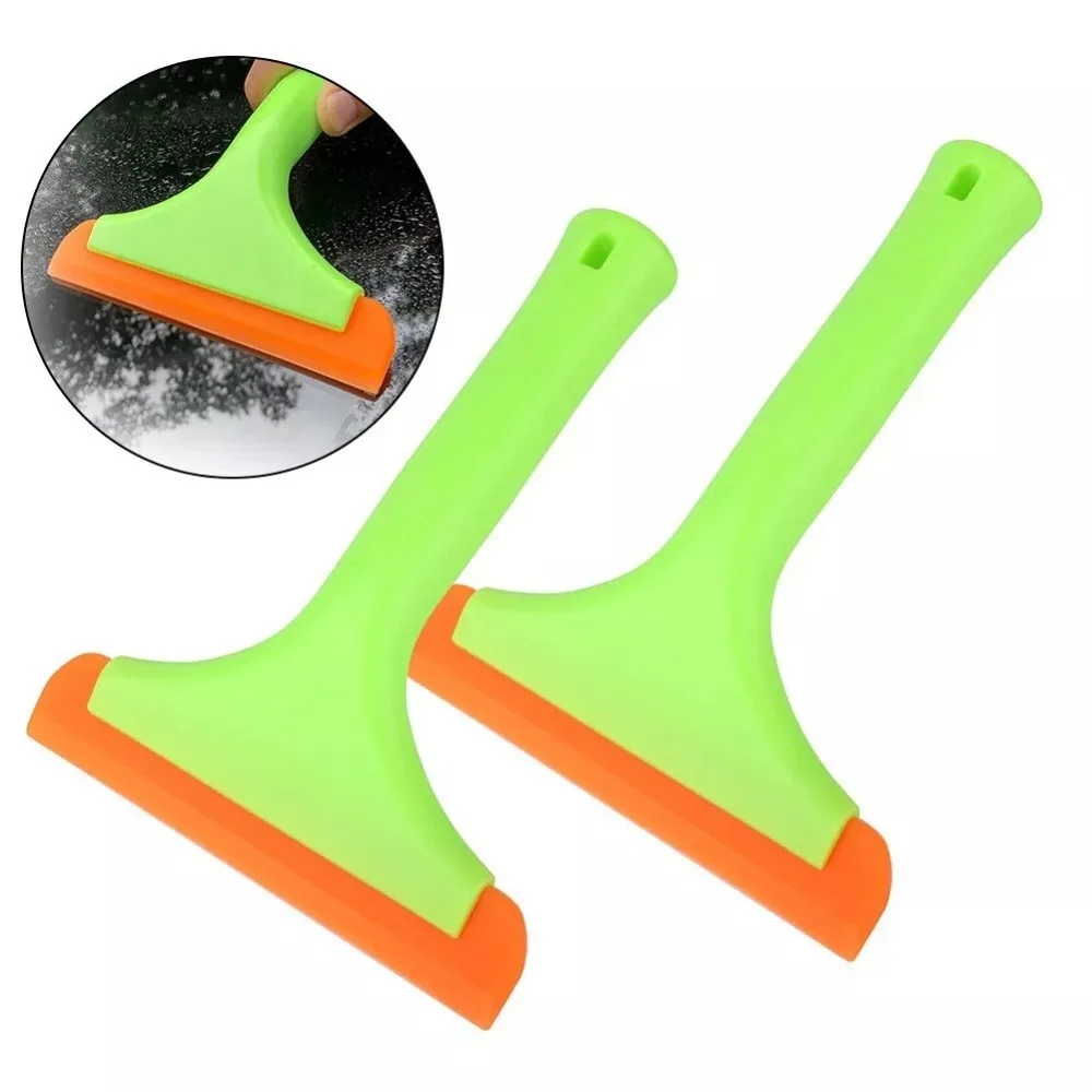 Flexible Silicone Squeegee Mini Water Wiper Shower Household Gadgets car Glass Wiper Windshield Window Clean tool with hanging 6