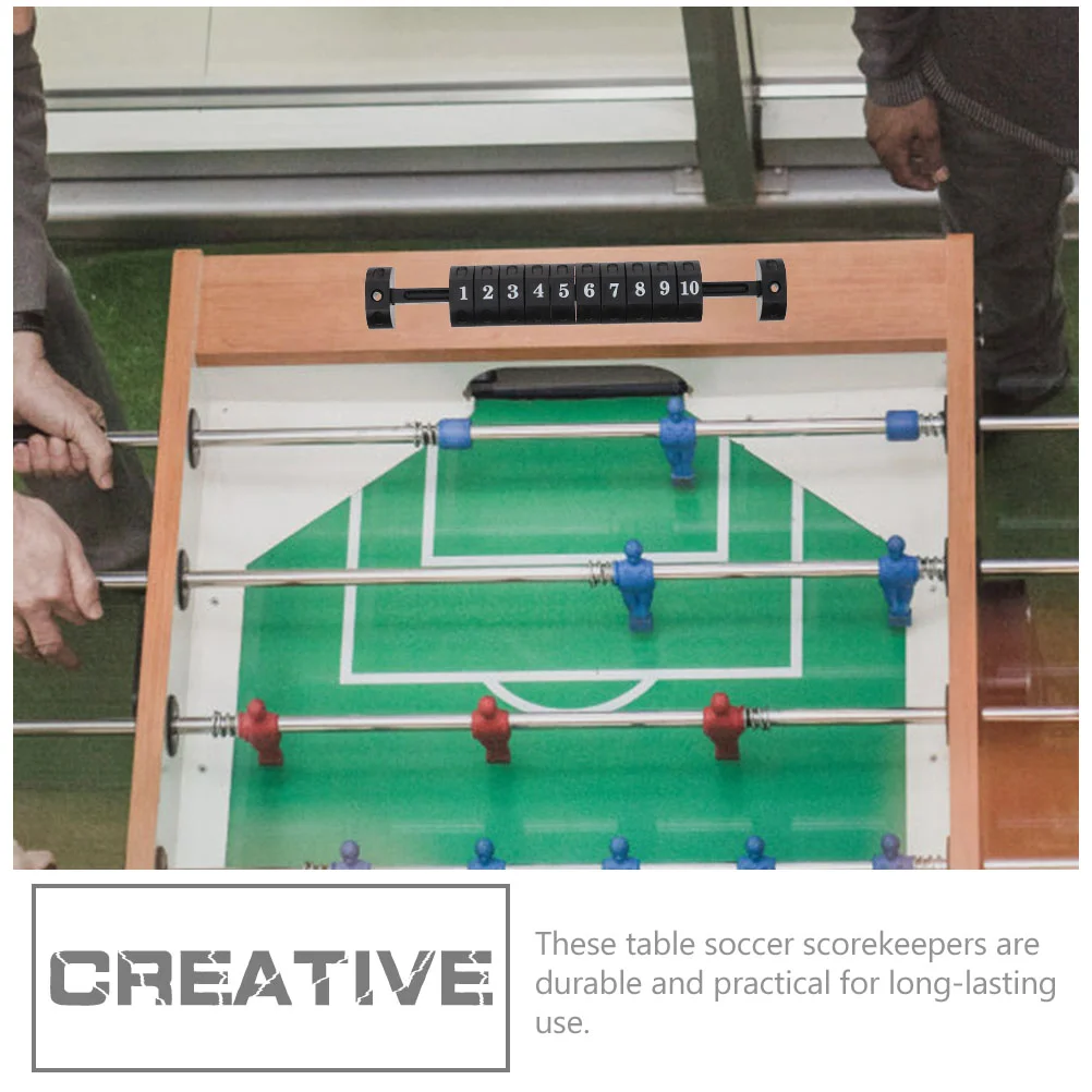 2 Pcs Table Soccer Scorekeepers Plastic Exquisite Workmanship Foosball Counter Tracker for Football Game Supplies