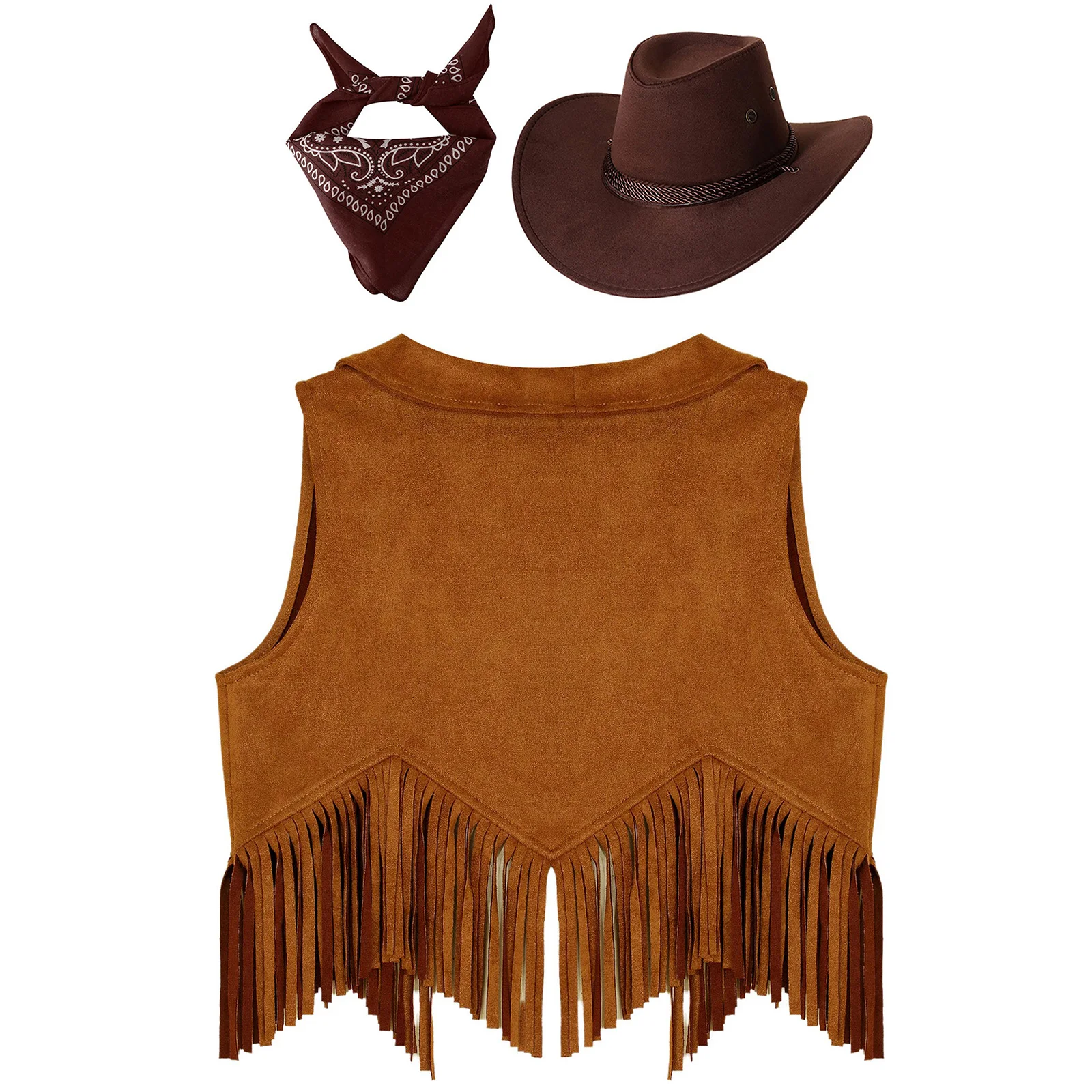 Western Cowboy Costume for Boys Girls for Kids Cosplay Costume Cowboy Costume