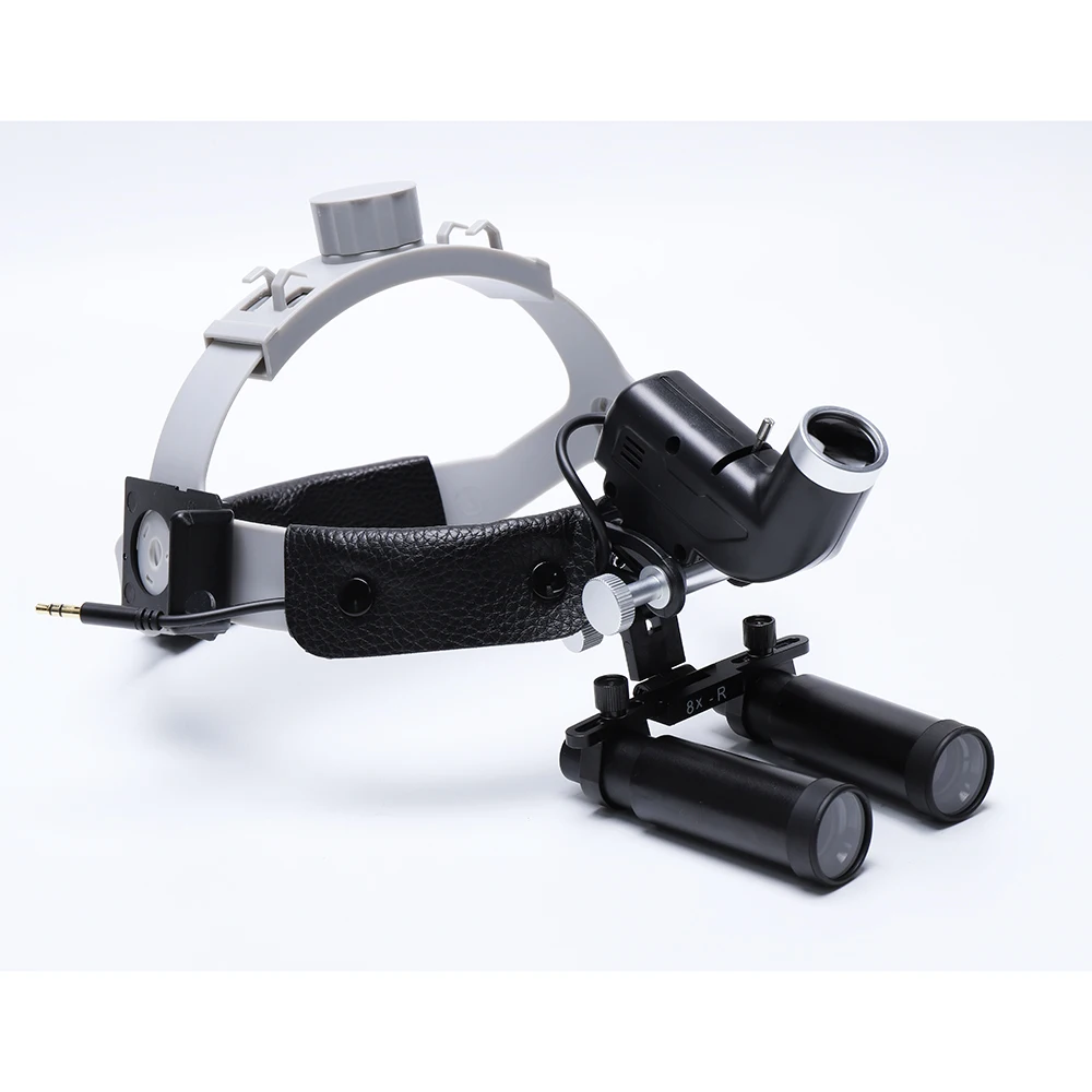 Dental Loupes 4X/5X/6X/8X Magnifying Glasses Dentist With 5W Dental Headlight Microscope Surgical Magnifiers Dental Loupes Light