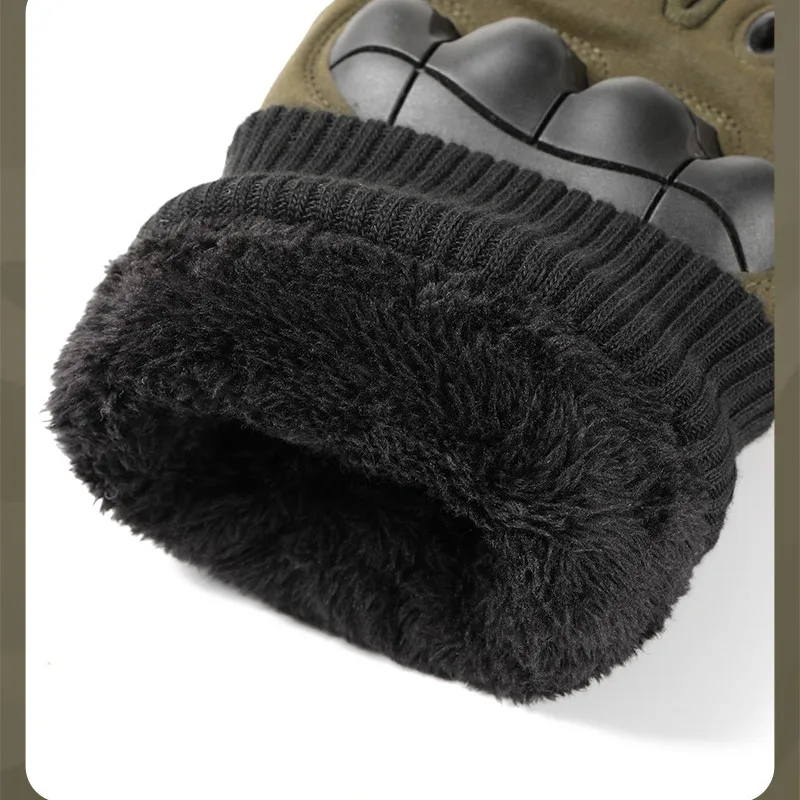 Tactical Gloves Ski Men Winter Velvet Thickened Warm Touch Screen Anti-Slip Full Finger Motorcycle Outdoor Snowboard Accessories 4