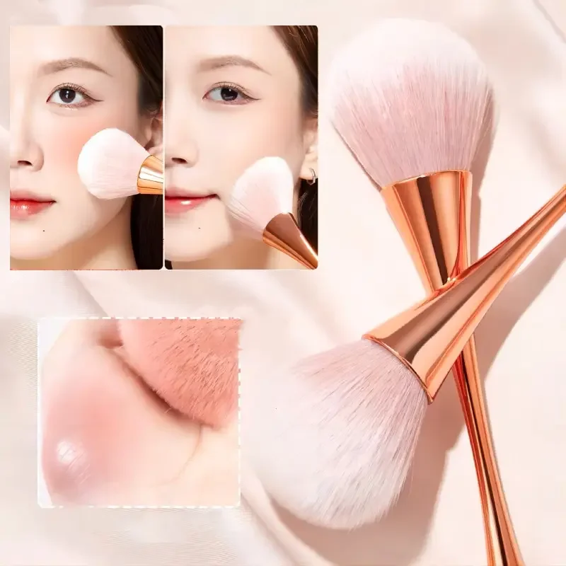 Rose Gold Powder Blush Brush Professional Make Up Brush Large Cosmetic Face Cont Cosmetic Face Cont Brocha Colorete Make Up Tool makeup brushes