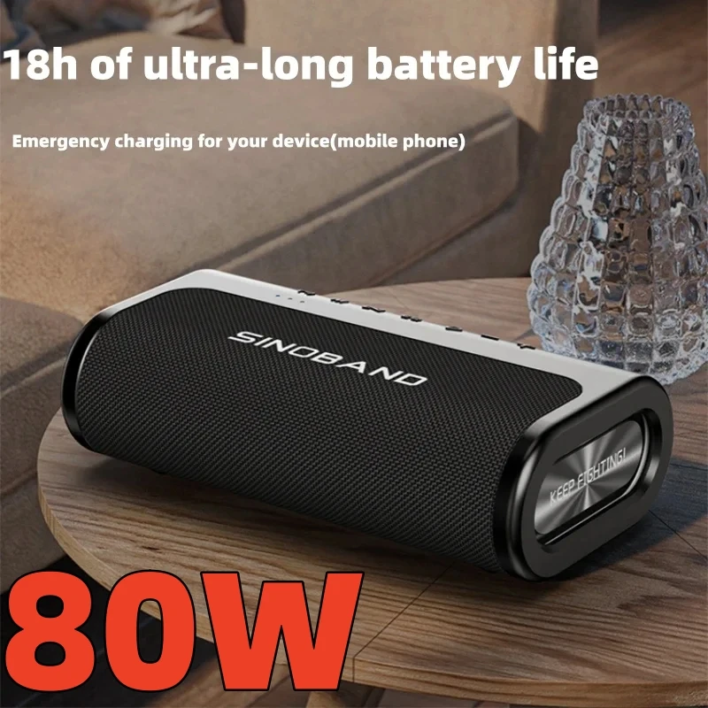 XDOBO Book 80 Вт высокомощный беспроводной Bluetooth-динамик, музыкальный центр, аудитория, портативная уличная колонка с тяжелыми басами IPX5
