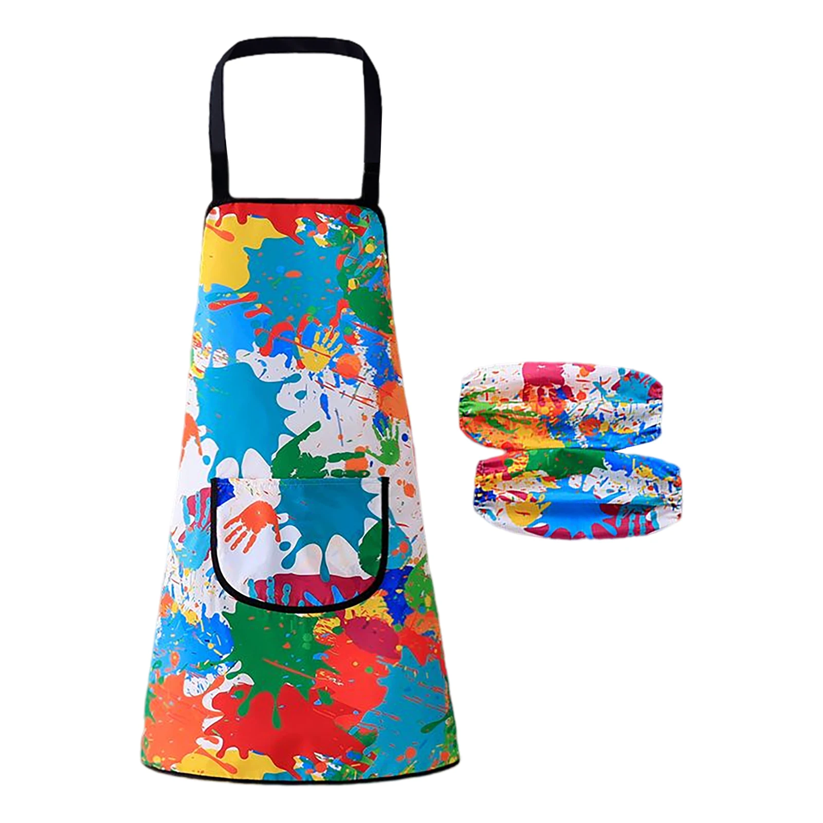 Children's Art Apron Childrens Painting Apron Children Art Smocks With  Pocket And Sleeves For Age 3-11 Kitchen Chef Aprons For