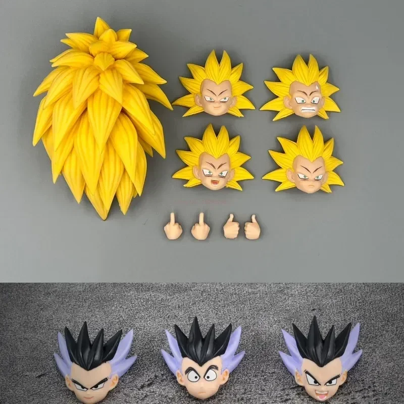 

Kw Studio Dragon Ball S.h.figuarts Shf Gotenks Head Accessories Ssj3 + Base Form Bundle Anime Action Figures Model Gift In Stock