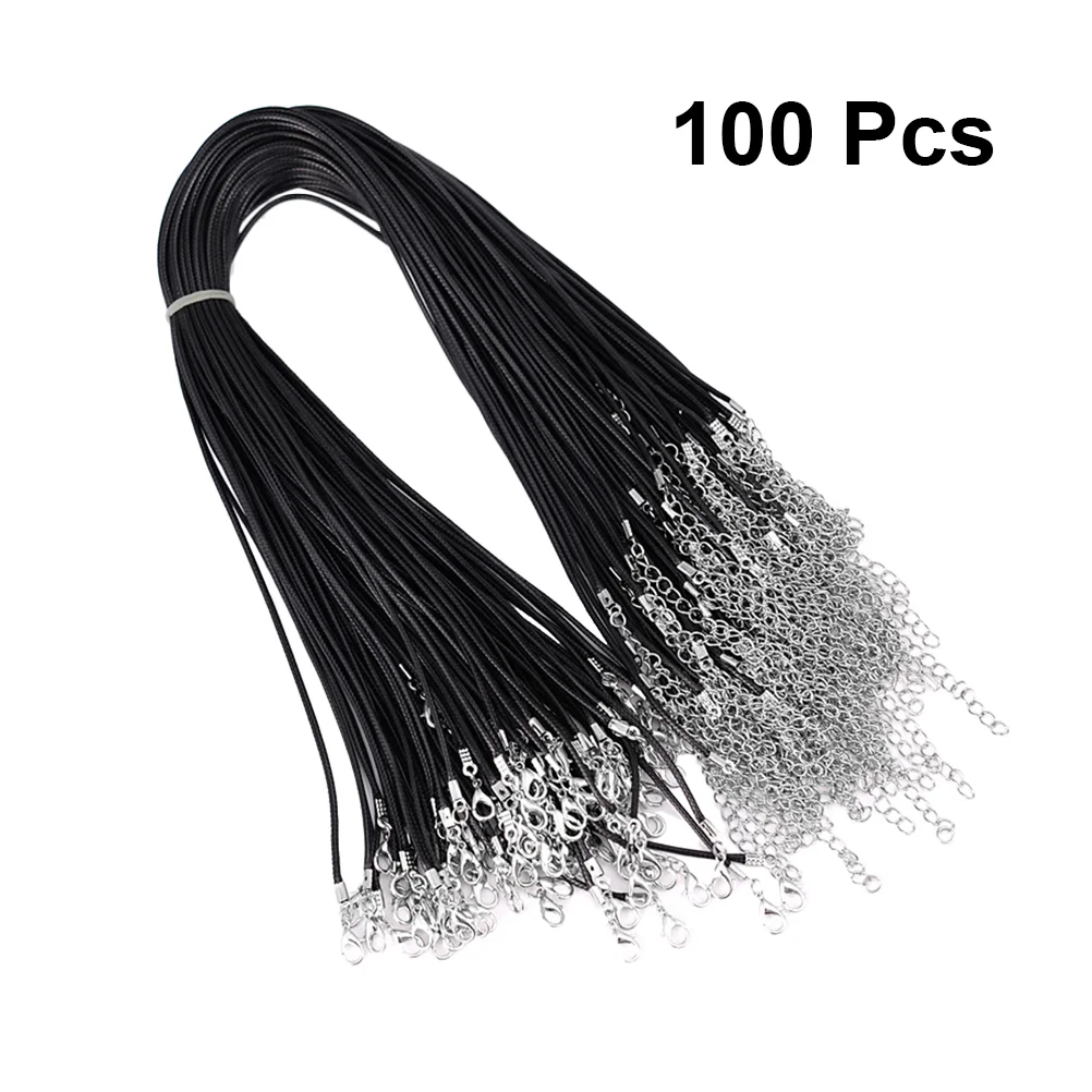 

100 Pcs DIY Accessories Hanging Rope Necklace Strap Pendants Jewelry Gold Jewlery