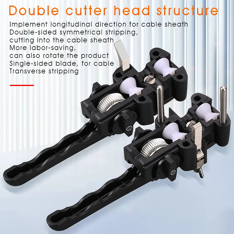 8-30MM Fiber Optic Stripper Longitudinal Cable Jacket Slitter Cable Sheath Opening Cutter Free Shipping