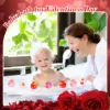 50Pcs 2.4Inch Valentine Rubber Duck in Bulk Valentine's Day  Heart Rubber Duck for Pool Bath Toy Classroom Prize Party,12 Style 5
