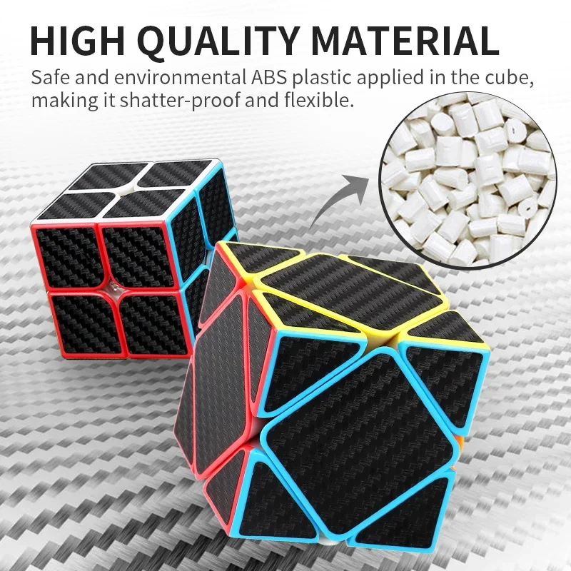 [JudyCube] MOYU Meilong 탄소 섬유 2X2 3X3 4X4 5X5 매직 큐브 전문 Speedcube meilong 3x3 속도 퍼즐 어린이 장난감
