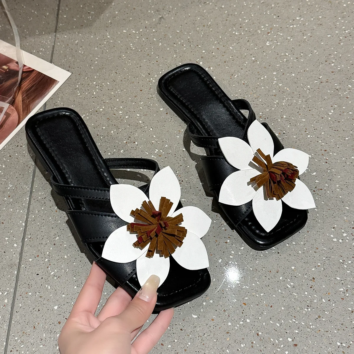 2025 Fashion Ladies Shoes Open Toe Women's Slippers Summer New Outdoor ...