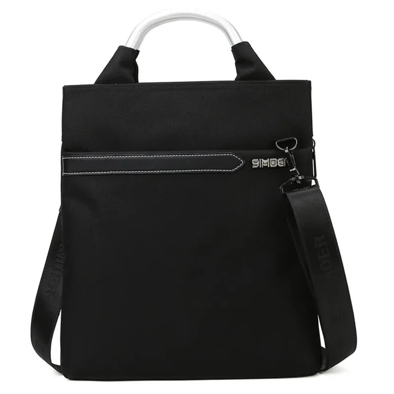 

Vertical Black Business Leisure Bag Waterproof Briefcase Large-capacity Computer Handbags SIMOER 1719