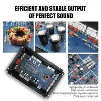 Class AB Car Audio Upgrade Power Amplifier 4 Channel 12V 8800W Power Stereo Amplifie Audio Speaker Subwoofer Treble Mid-bass - Image 6