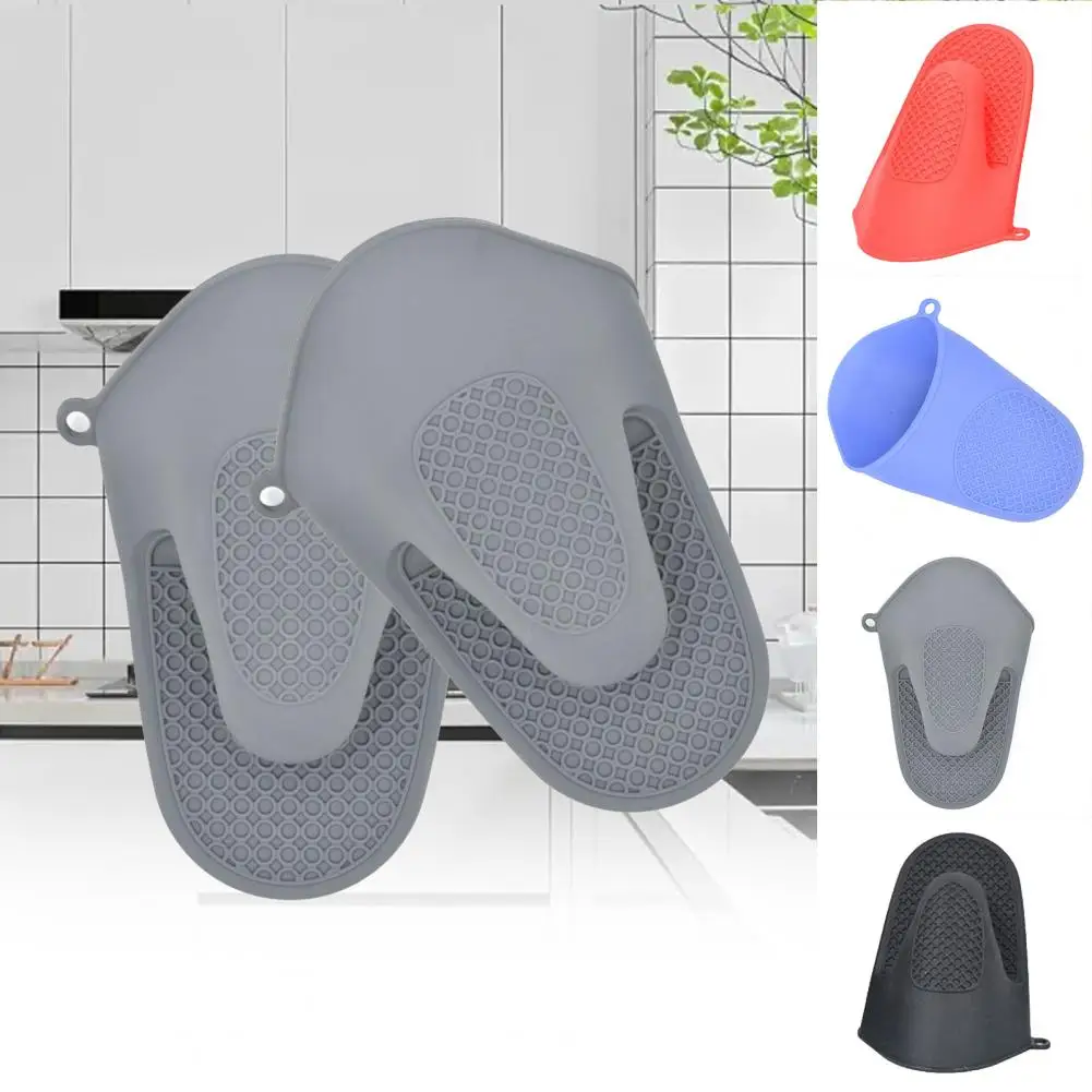 1 Pc Thickened Anti-scalding Microwave Mitten Silicone Household Kitchen Silicone Baking Accessories silicone oven mitts kitchen gloves silicone oven gloves silicone oven protector