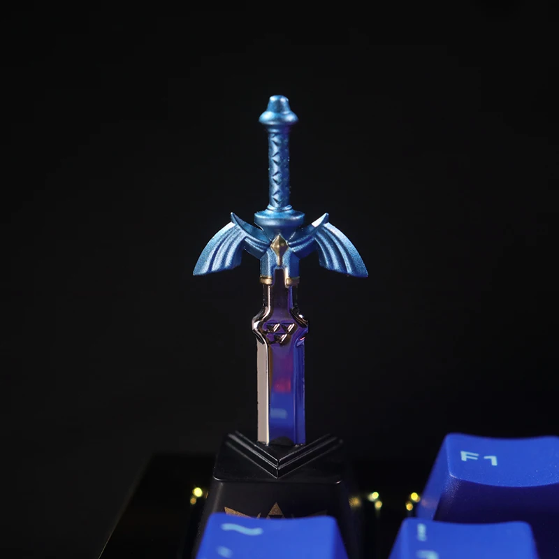 Anime Espada Esc Keycaps Faça Você Mesmo Custom Gift Cherry mx Switch Button Cap Teclado Mecânico Zinco Alumínio Alloy Metal Keycaps