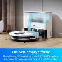 Robot aspirateur et serpillière ILIFE A12 Pro, station d'auto-vidage pour 60 jours, navigation LiDAR, cartographie domestique, zones interdites, Wi-Fi 2.4G/App/Alexa/Télécommande, pour sols durs 5