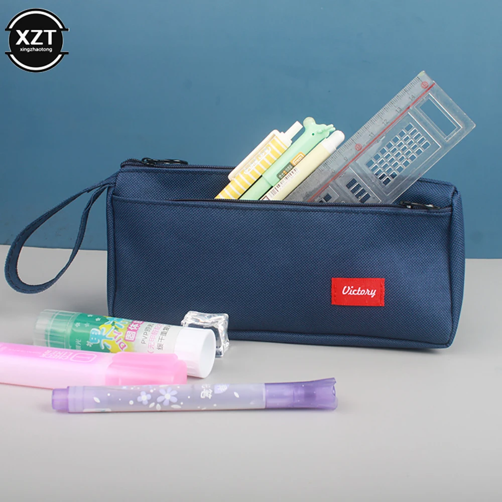 Pencil Case Black Estuche School Supplies Pencil Pouch Trousse Scolaire Stationery Estuche Escolar Piornik School Cases