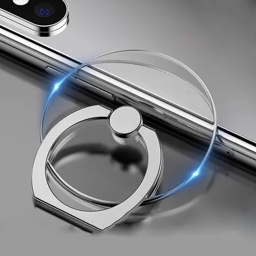 360° Degree Rotation Finger Ring Transparent Cell Phone Ring Holder StandClear Finger Grip Kickstand Compatible iPhones Case - Image 7