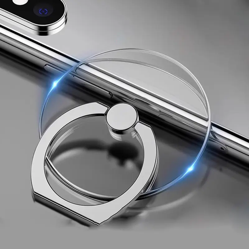 360° Degree Rotation Finger Ring Transparent Cell Phone Ring Holder StandClear Finger Grip Kickstand Compatible iPhones Case - Image 7
