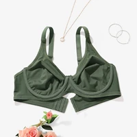BEAUWEAR Underwire Bra for Big Breast Female Plain Plus Size Bras for Women Thin Unlined Underwear 0XL-5XL 4