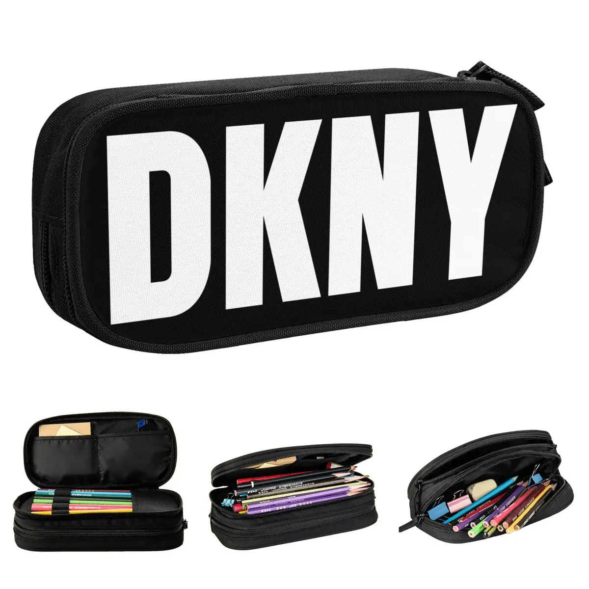 

Модный футляр для ручек и карандашей DKNYs, большой контейнер для ручек для девочек и мальчиков, школьные принадлежности, подарки, пеналы