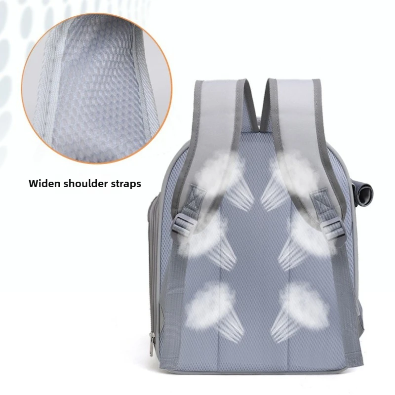 Large Capacity Mesh Pet Carrier Backpack – Foldable Travel Bag for Dogs & Cats 4