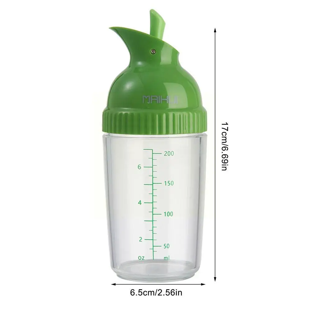 Salad Dressing Shaker Easy Grip Salad Dressing Shaker Sauces Dispenser Bottle Container With Scale Leakproof Mixer Kitchen U2o0 salad dressing shaker
