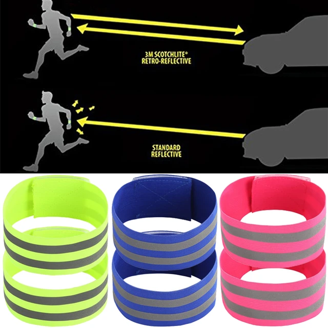 Reflektierende Bands Elastische Armband Armband Ankle Bein Straps Kinder  Sicherheit Reflektor Band Riemen für Nacht Jogging Radfahren Laufen