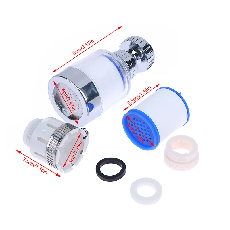 Kitchen Water Tap Faucet Pressurized Bubbler Filter Remove Chlorine Heavy Metals Basin Extender Hard Water Filtration Purifier