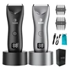 Intimate Pubic Hair Removal for Men Electric Groin Trimmer Male Shaver for Sensitive Areas Waterproof Safety Razor Body Hair 1