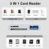 3 In 1 SD TF Card Reader For Apple iPhone 14 12 13 11 Pro Max XR XS USB C Camera Converter For iPad Android  Laptop OTG Adapter 2
