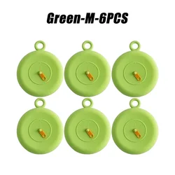 Reusable Stretch Silicone Lid Covers for Bowls, Glasses, and Containers - Airtight Food Seal Wrap (M - 6PCS)