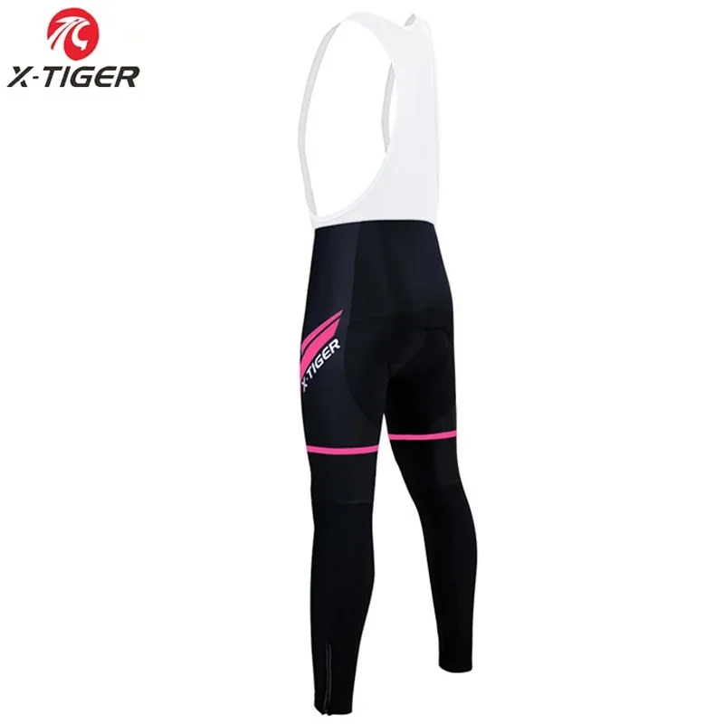 X-TIGER 사이클링 빕 반바지 여성용 로드 자전거 바지 MTB 스포츠 타이츠 겨울 사이클링 보온 바지 사이클링 스포츠웨어