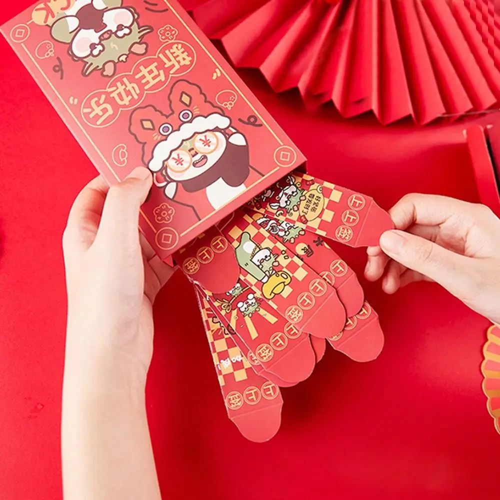 

Dragon Year Surprise Blind Boxes Pockets Dragon Patterns Good Luck Draw Lots Red Envelope 2024 Blessing Surprise Red Pockets