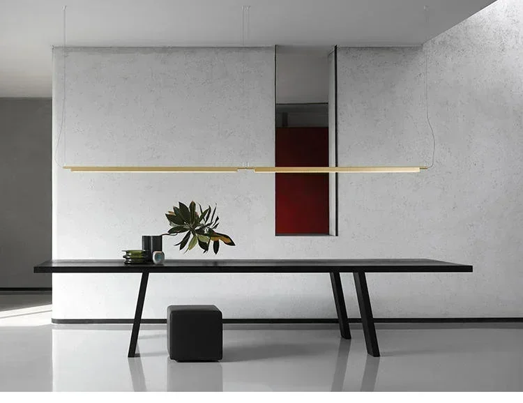 Description Picture 5 of itemCompendium Linear Pendant Lamp Art Led Linear pendant light Dining Table Kitchen Bar Long tube Pendant lamp