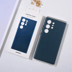 Premium Luxury Leather Shockproof Protective Case for S24 (Blue)