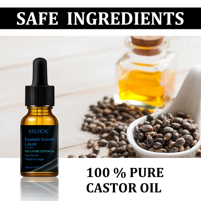 Eyebrows Natural Thick Slender Curl Curl Moist Natural Castor Oil Growth Liquid Serum Extension Eyelash Female Makeup Product 3